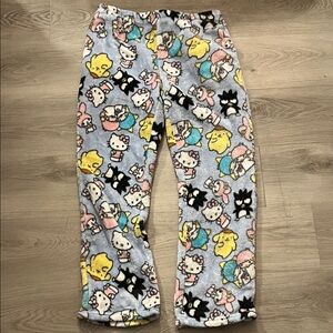Sanrio Cartoon Character Pajama Pants - Blue and Pink